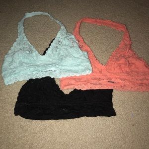 BLACK halter neck bralette